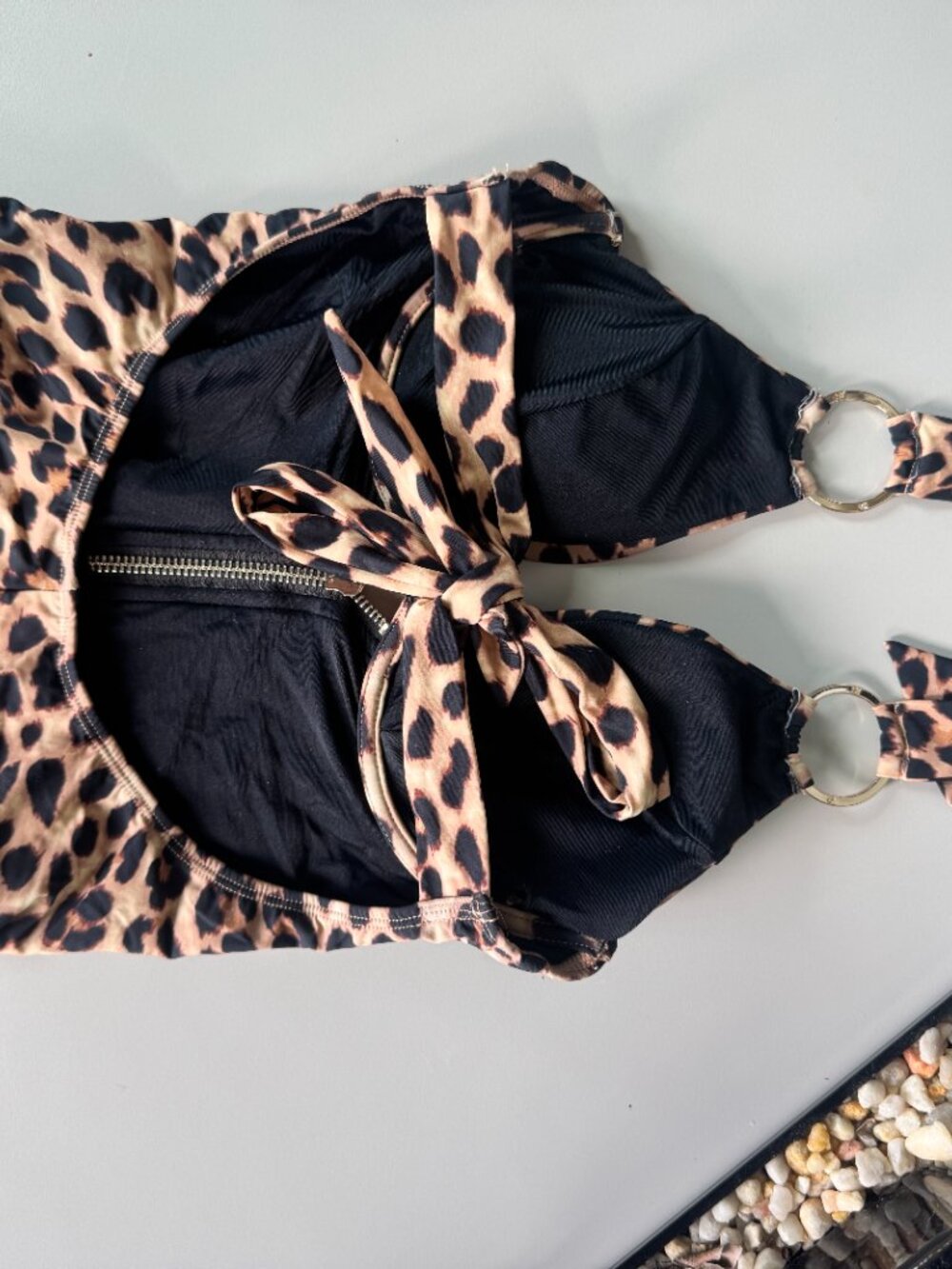 Honey Birdette Vegas Leopard One Piece Swimsuit - Picture 3 of 4